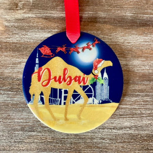 NEW - Ceramic Dubai / Abu Dhabi Camel Tree Decoration