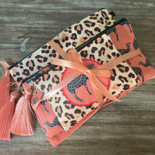 Set of 3 Make-up Bags - Leopard