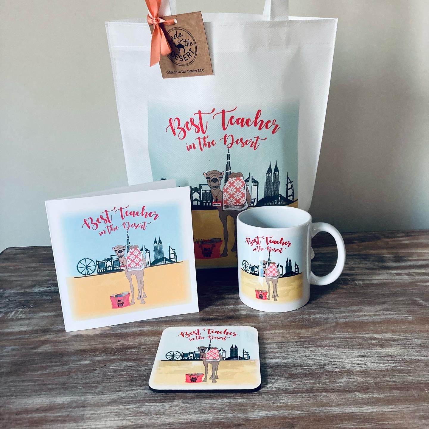 Best Teacher in the Desert - Female Teacher Gift Set