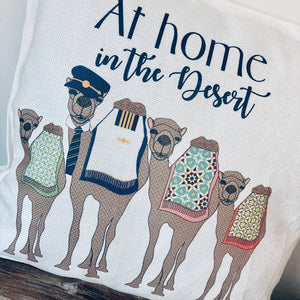 At Home in the Desert Pilot Cushion
