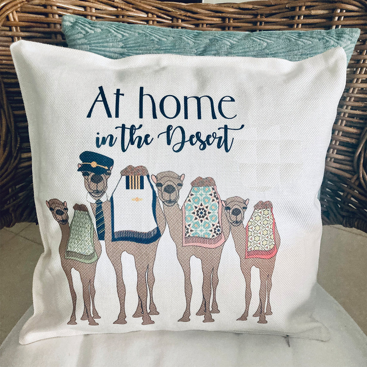 At Home in the Desert Pilot Cushion