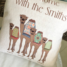 Camel Family Cushion - Personalised
