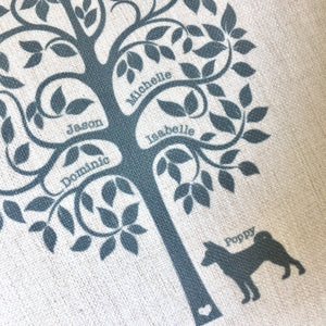 Family Tree Cushion – Personalised