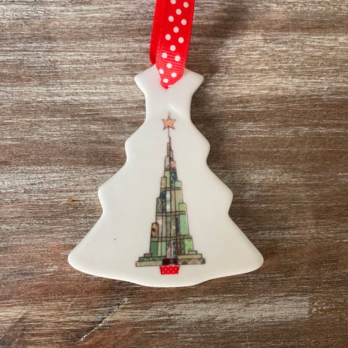 Dubai Christmas Icon Tree Ceramic Decorations
