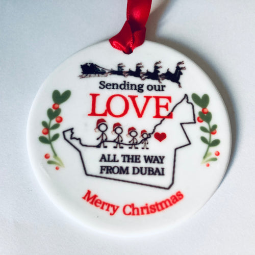 Sending Love Christmas Tree Decoration