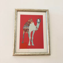 Framed Patchwork Camel Print