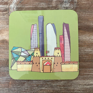 Patchwork Abu Dhabi Icons Coasters - Set of 6 Coasters