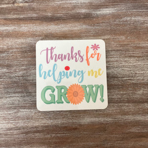 Thank you for helping me grow Teacher Gift Set