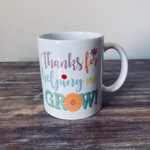 Thank you for helping me grow Teacher Gift Set