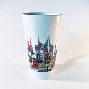 Dubai Skyline Patchwork Latte Mug