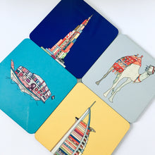Patchwork Dubai Icons Coasters - Set of 4 Coasters