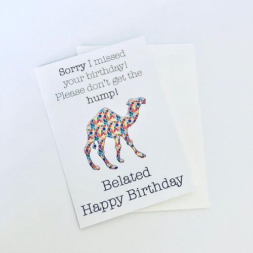 Belated Happy Birthday Card - 5
