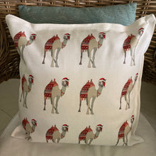 Festive Patchwork Camel Cushion