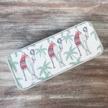Patchwork Camel and Palm Pencil Tin