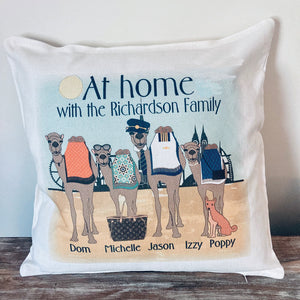 Customised At Home in the Desert Pilot Cushion