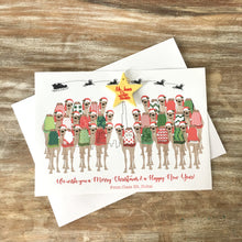 Festive Camel Family Teacher / TA Card  - 5"x7" & A4 size - Non-personalised & Personalised