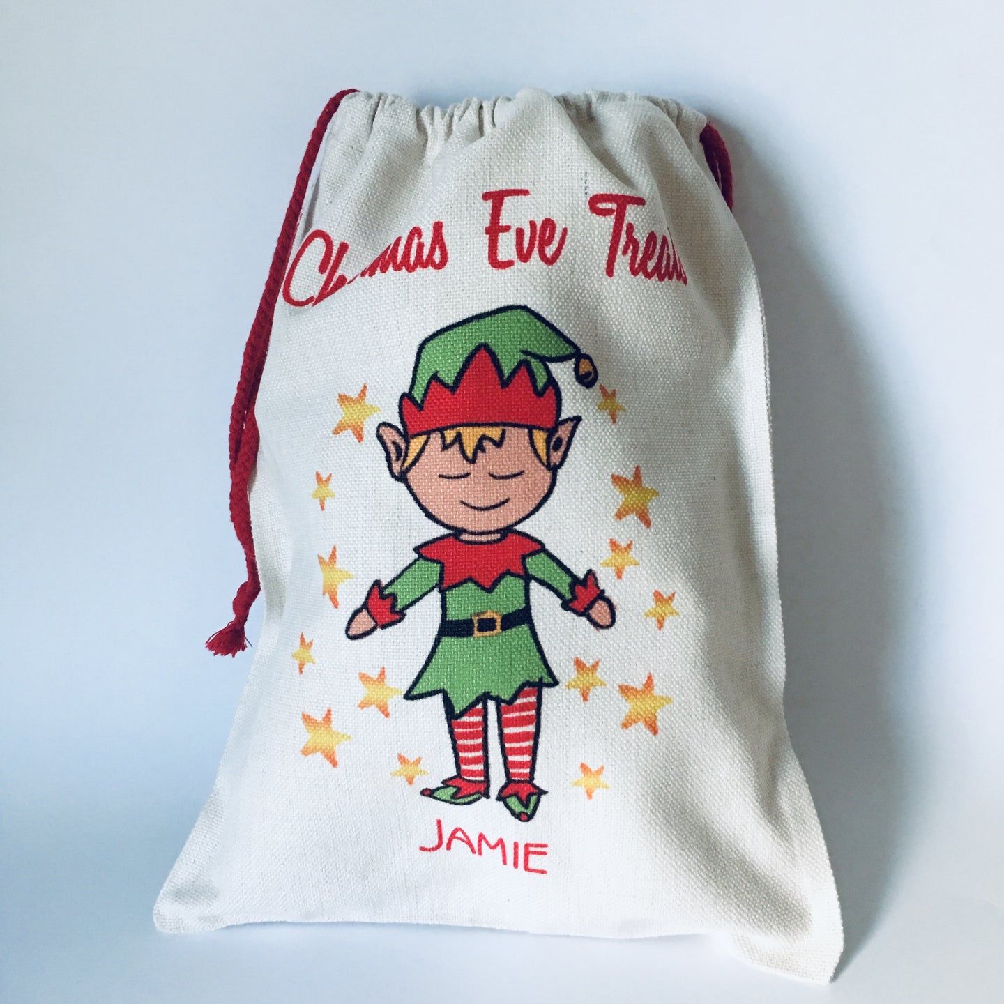 Festive Character Christmas Eve Treats Sack - Non-personalised & Personalised