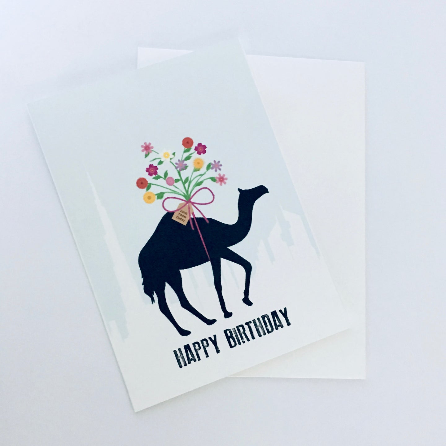 Camel Bouquet Happy Birthday Card - 5