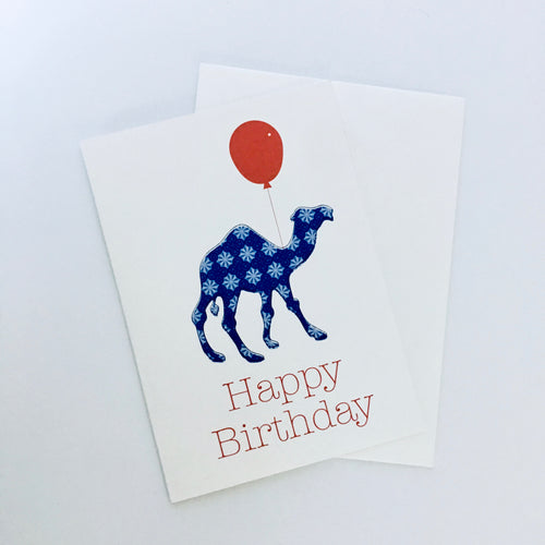 Camel Balloon Happy Birthday Greeting Card - 5