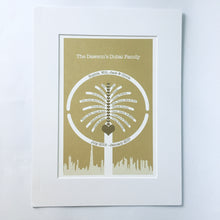 Personalised Dubai Family Tree Print