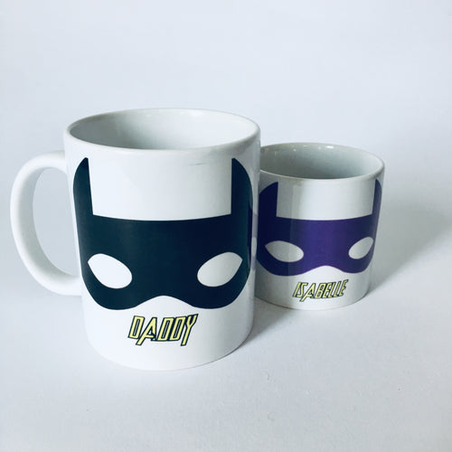 Super Hero & Side Kick Mug Set – Personalised