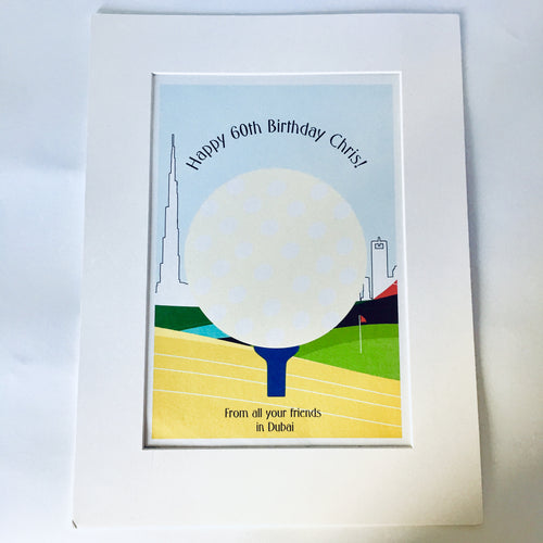 Fingerprint Golf Ball – Personalised