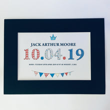 Date of Birth Baby Print – Personalised