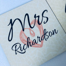 Mr & Mrs Coaster Set - Set of 2 Coasters