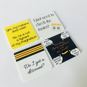Pilot's Wife Magnets - Set of 4